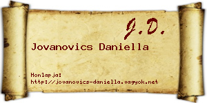Jovanovics Daniella névjegykártya